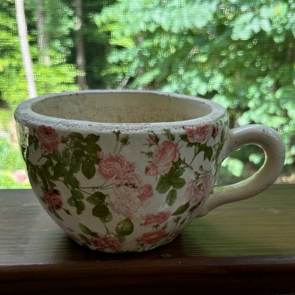 Vintage Pottery Ceramic Hand-painted  Vase Planter - Picture 4 of 11